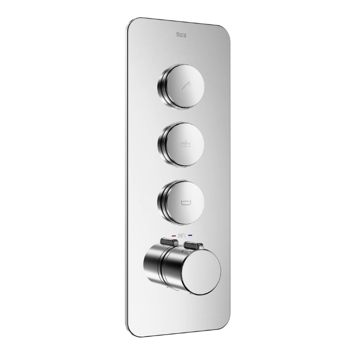 Roca Thermostatic Divertor Push T Outer Plate 3 Way RT5A7710C0H